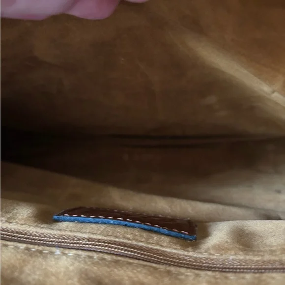 Patricia Nash Tan Leather Briefcase style Tote bag Heritage Amersham - Picture 10 of 16